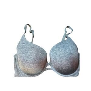 Victoria's Secret Padded Perfect Coverage Bra‎ 34DD Womens Black Underwired